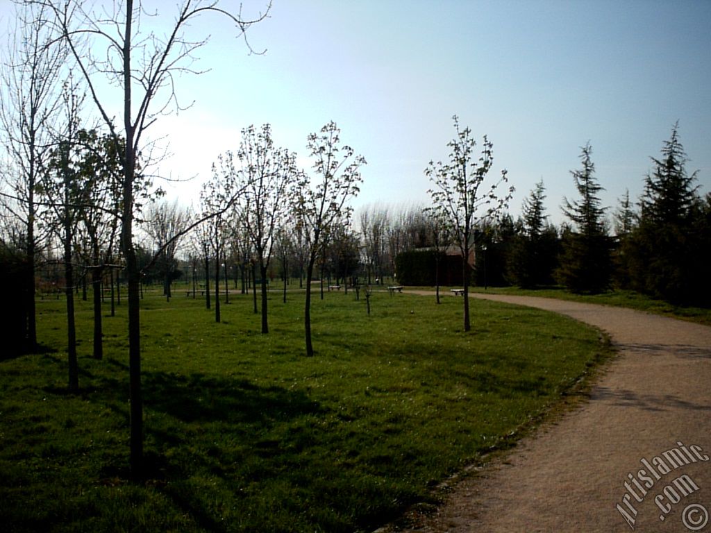 View of Botanical Park in Bursa city of Turkey.
