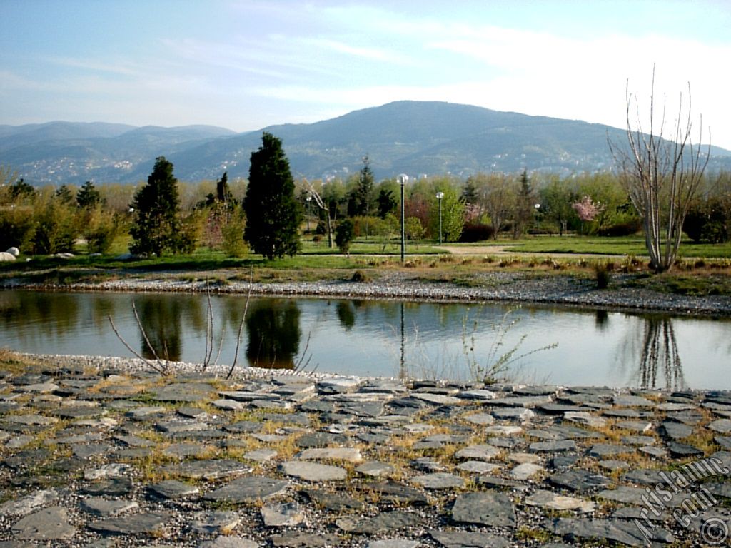 View of Botanical Park in Bursa city of Turkey.
